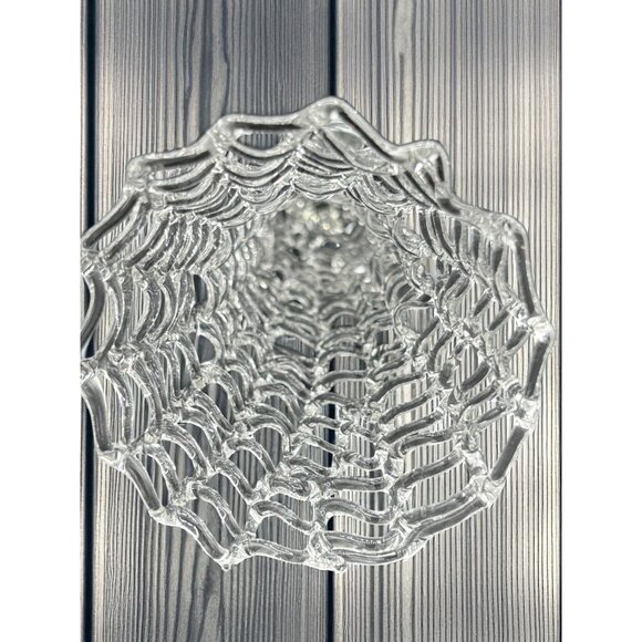 Large 6.5" Spun Glass Christmas Angel Holding Candle Handmade Vintage - Picture 6 of 7